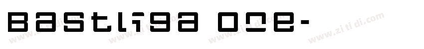 Bastliga One字体转换